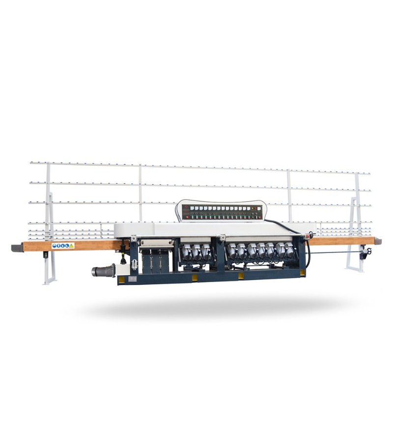 13 Motors 45 ° Glass Straight Line Edging Machine - ECG-733 (Chain Machine)